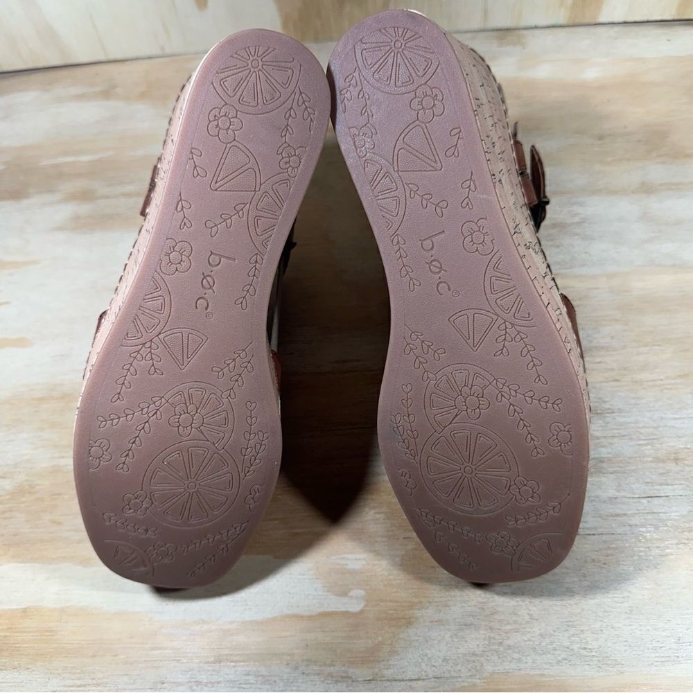 New BOC Corrie Brown PlatformWedge Sandals Women’s Size 9 - Picture 5 of 7